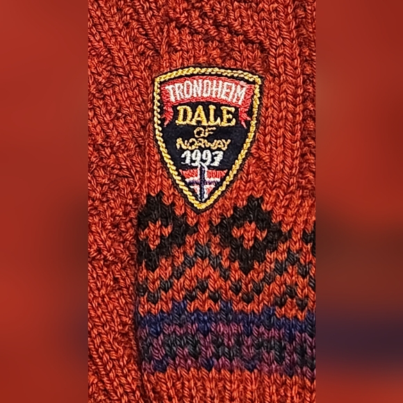 Mens Dale Of Norway Trondheim 1997 Vintage Sweater. Red. Large. EUC - Picture 4 of 6
